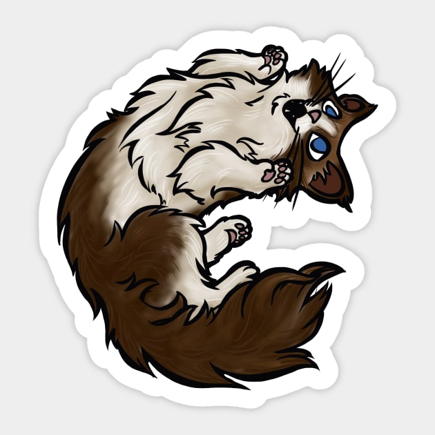 Ready to Play--Ragdoll Style Sticker by RJKpoyp